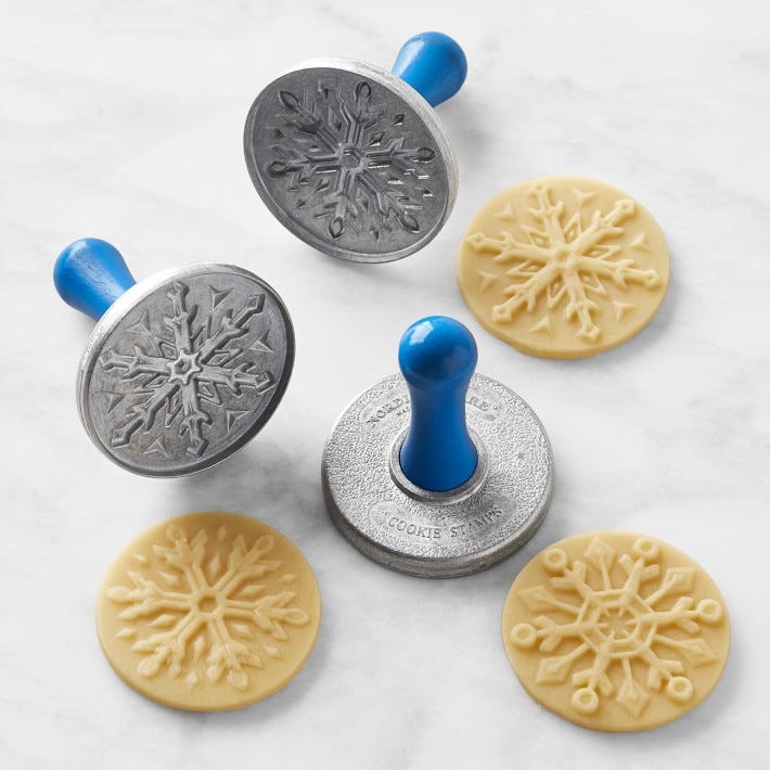 Nordic Ware Snowflake Cookie Stamps - Set of 3