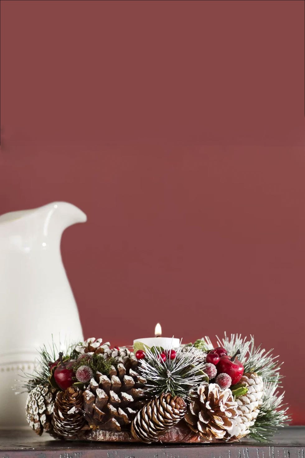 Pinecone Candle Ring