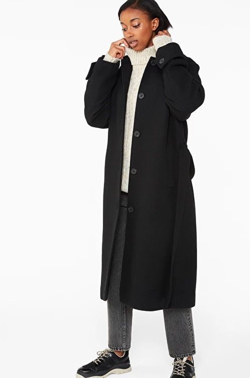 monki long dressy coat