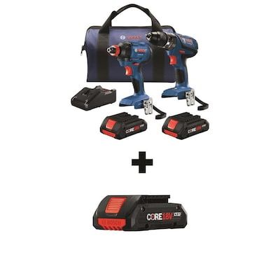 18V Power Tool Combo Kit with Free Battery