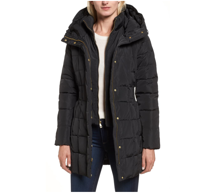 Hooded Down & Feather Jacket