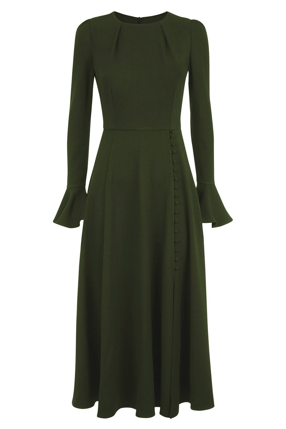 Yahvi Olive Green Midi Dress, £550