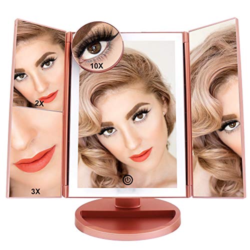 Espejo maquillaje con luz