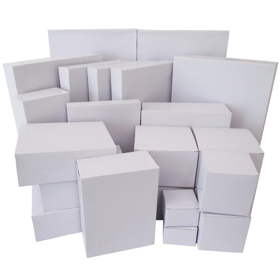 Berkley Jensen Set of 5 Nesting Gift Boxes, Whimsical Designs
