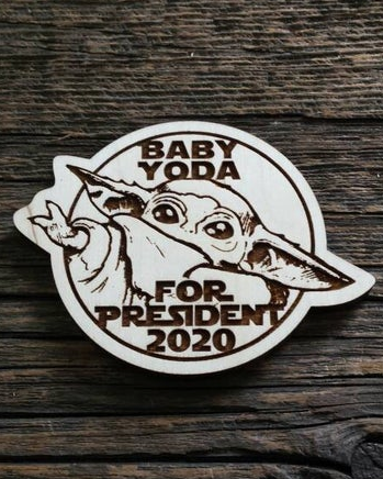 Baby Yoda for President Magnet