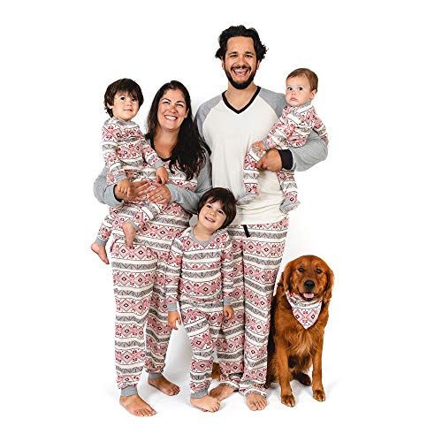 matching family pajamas plus dog
