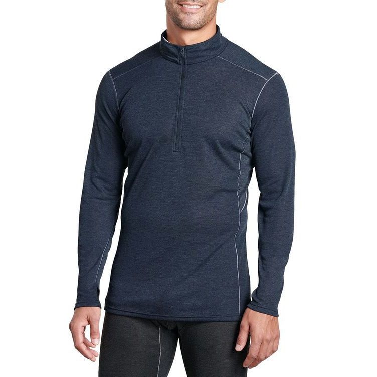 Buy Thermal Underwear for Men Ultra Soft, Long Johns Base Layer Fleece  Lined, Active Mens Thermal Underwear Set wtih TOP & Bottom（Navy XS） at