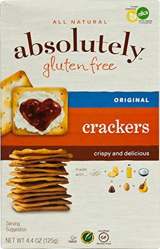 Absolutely Gluten Free All Natural Crackers Original 