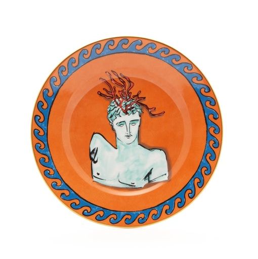 Richard Ginori x Luke Edward Hall Poseidon Porcelain Plate