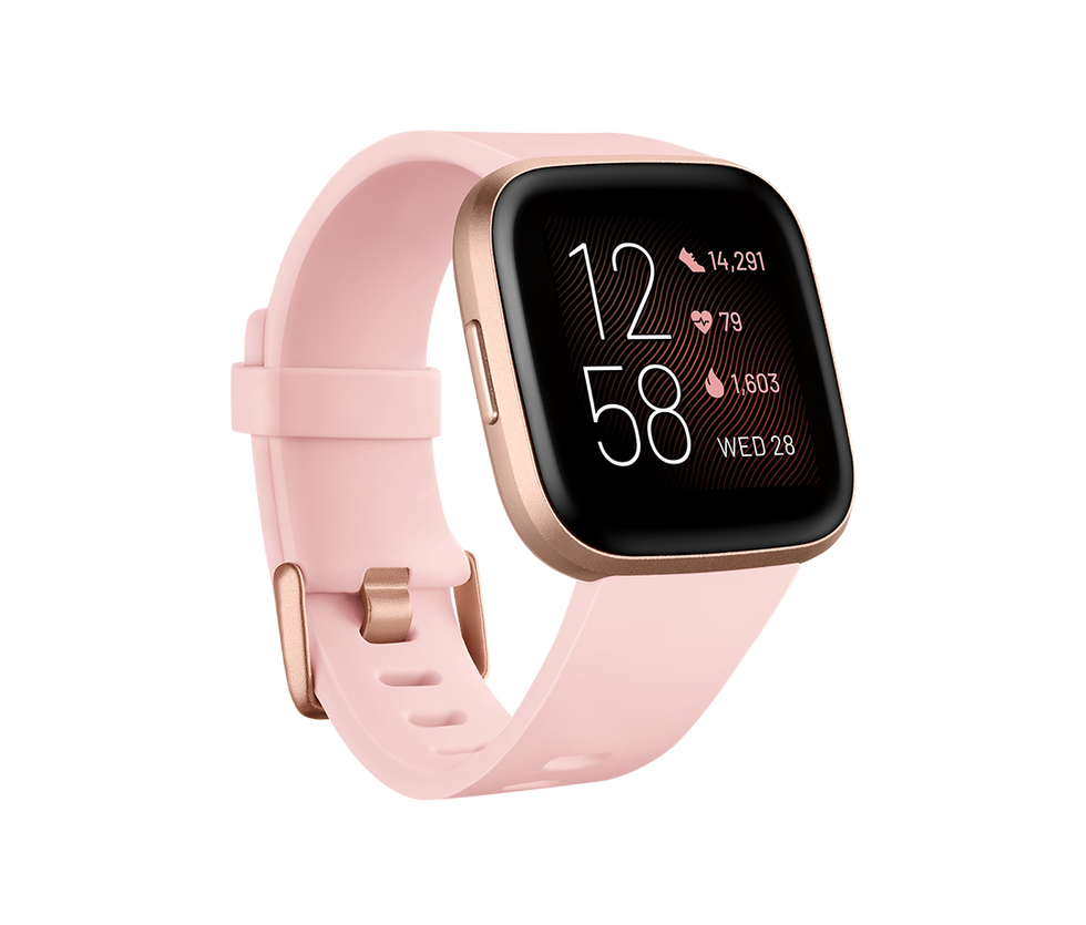 Fitbit versa black hot sale and rose gold