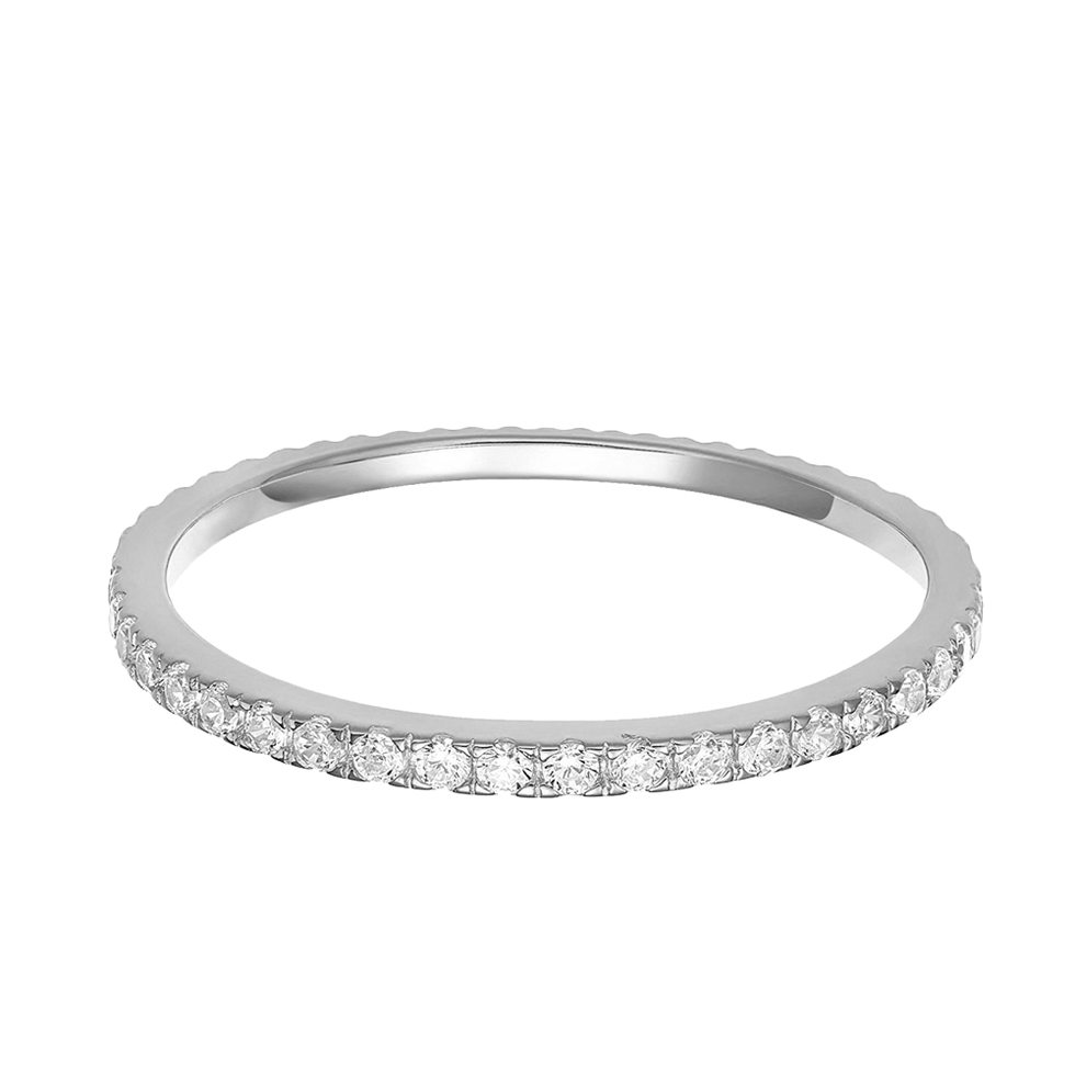 Sterling Silver Cubic Zirconia Eternity Ring