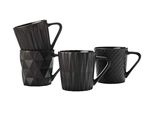 Maxwell Williams DI0201 - Set di tazze da caffè Cosmos con motivo geometrico, in porcellana
