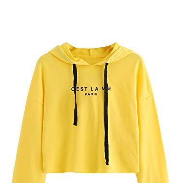 Just Chill cropped pullover -Sunshine Yellow
