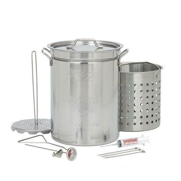 Bayou Classic 32-Quart Stainless Steel Turkey Fryer