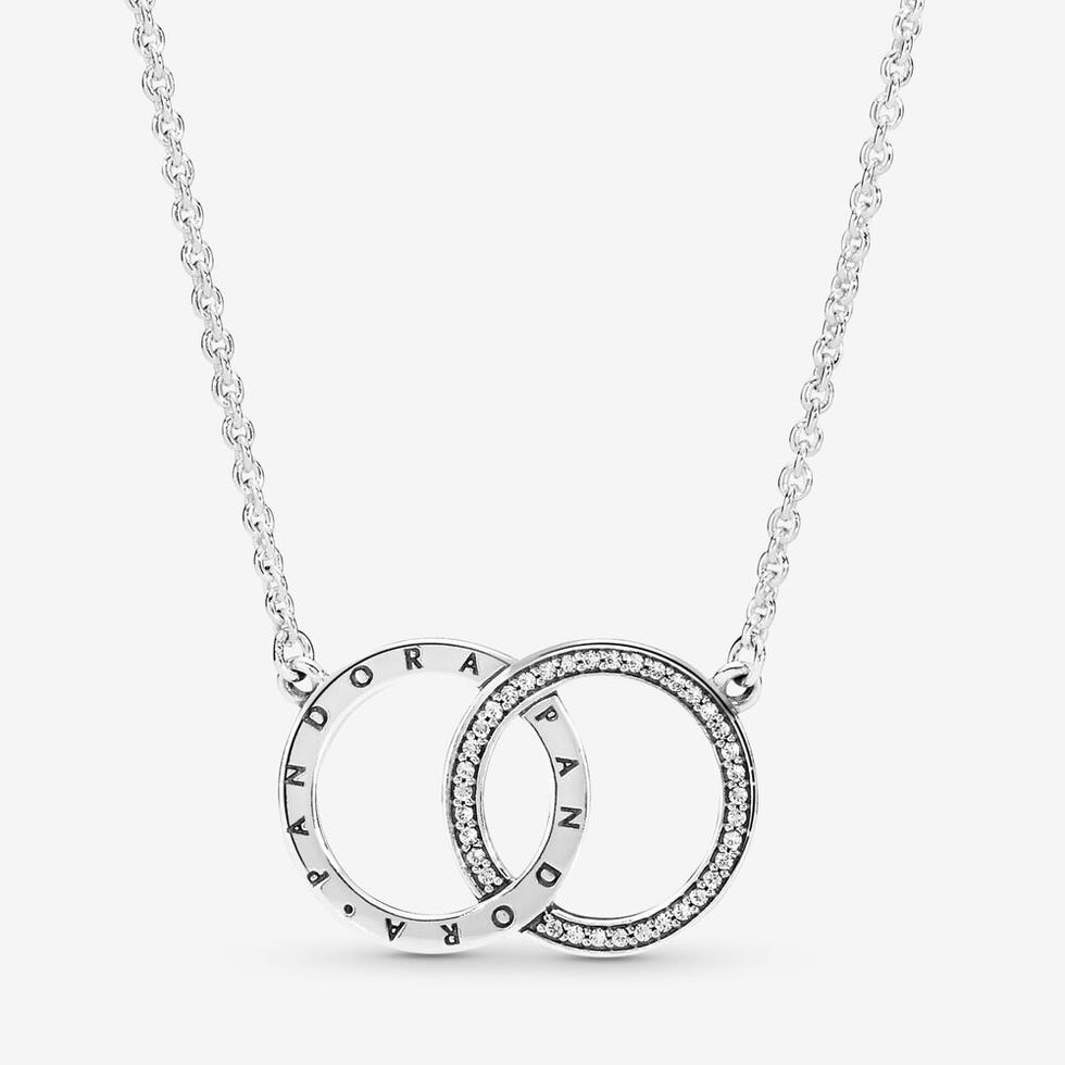 Logo & Sparkle Collier Necklace