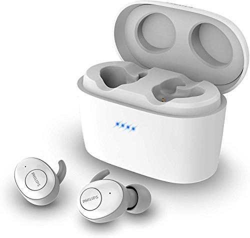 Philips Audio Auricolari Bluetooth SHB2515WT/10 Auricolari, Bluetooth, Microfono Integrato, Lunga Durata della Batteria, Cancellazione del Rumore, 3 Tipi di Cuffie, Bianco
