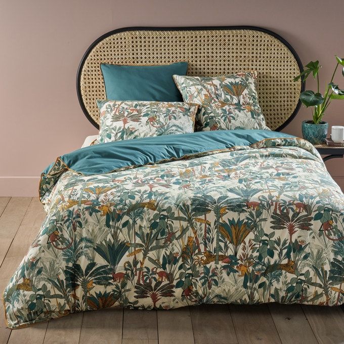 Saraya Floral Duvet Cover in Cotton Percale