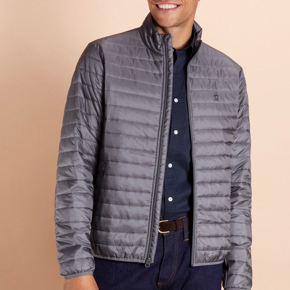 Mstyle Mens Full-Zip Slim Fit Warm Casual Mandarin Collar Winter Cotton Puffer Coat