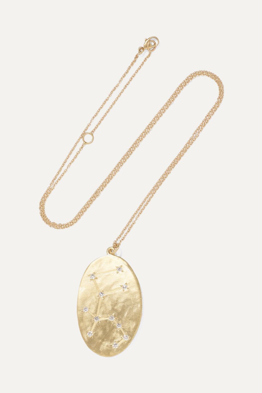 Aquarius 14-Karat Gold Diamond Necklace