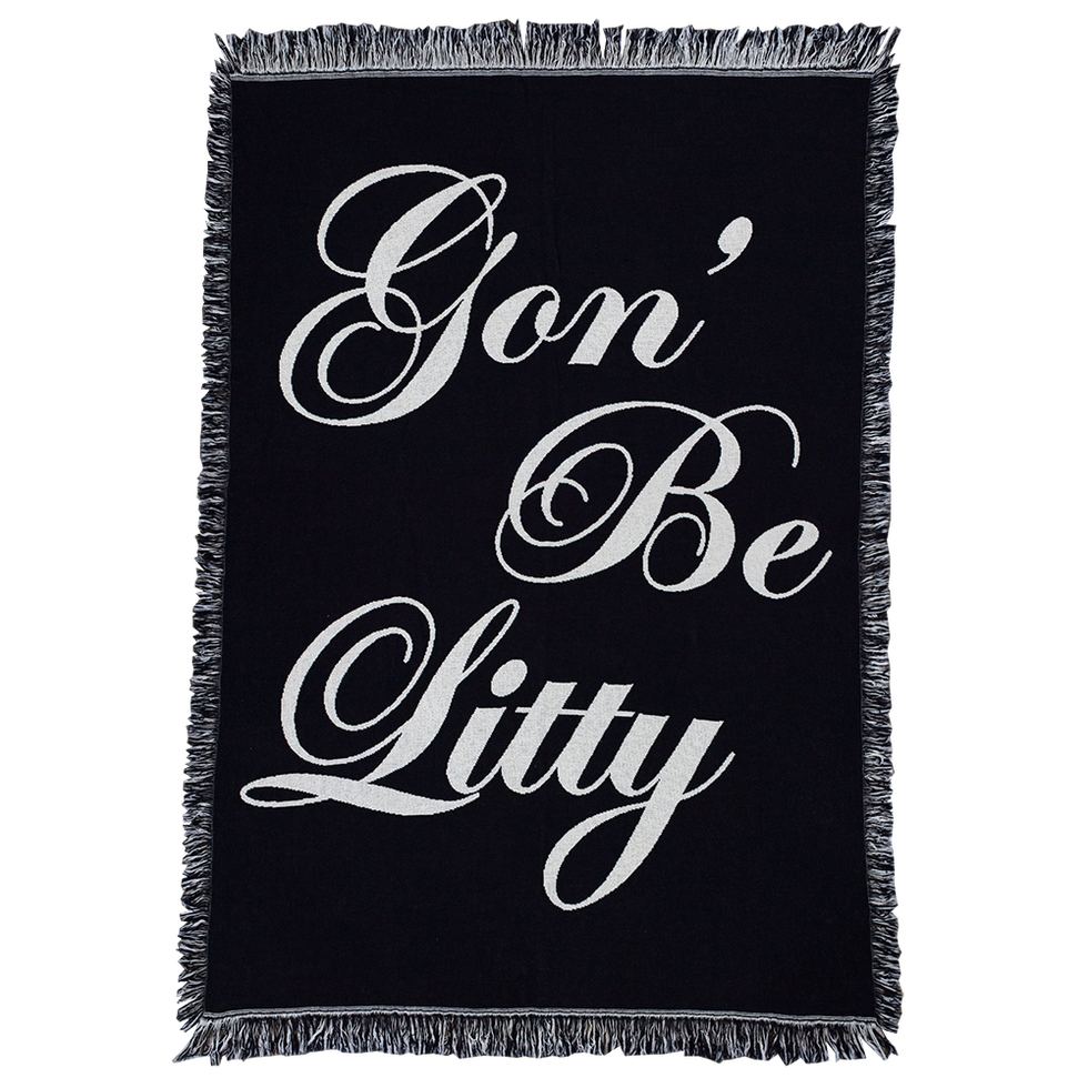 Gon' Be Litty Woven Blanket