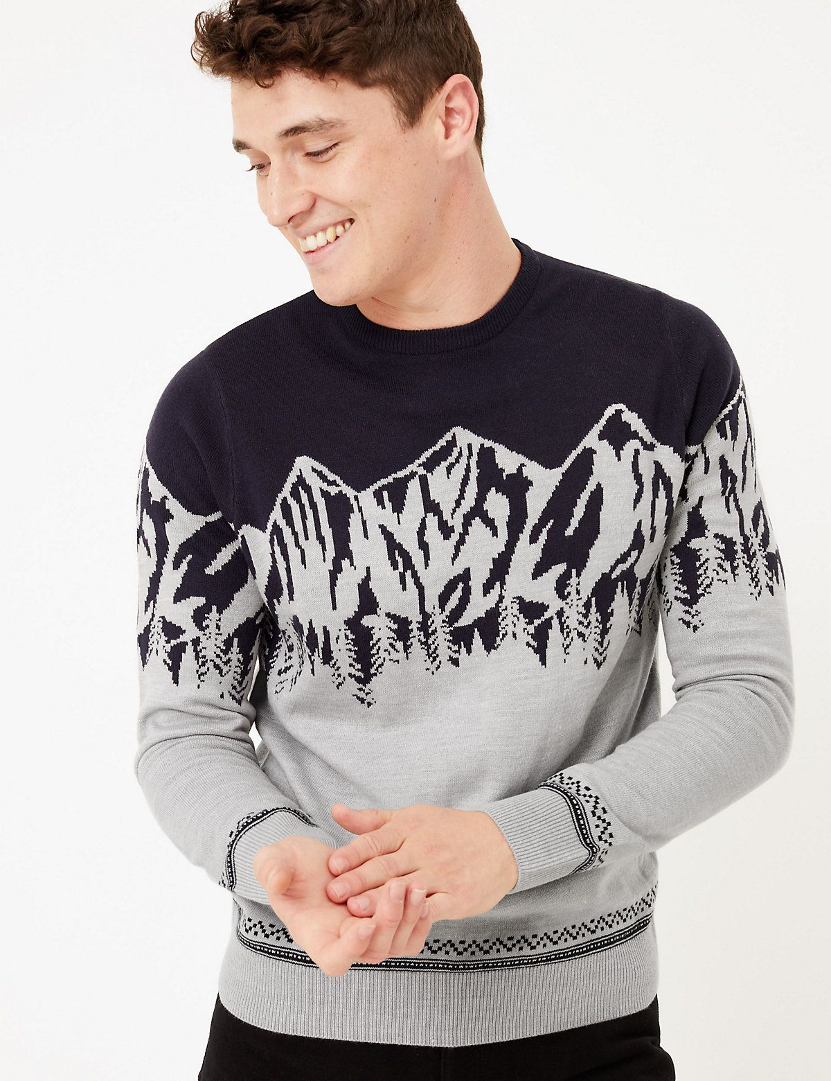 marks and spencer mens christmas jumpers