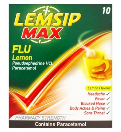Lemsip Max Flu Lemon - 10 Sachets