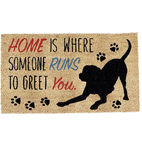 'Home Is Where Someone Runs To Greet You' Doormat
