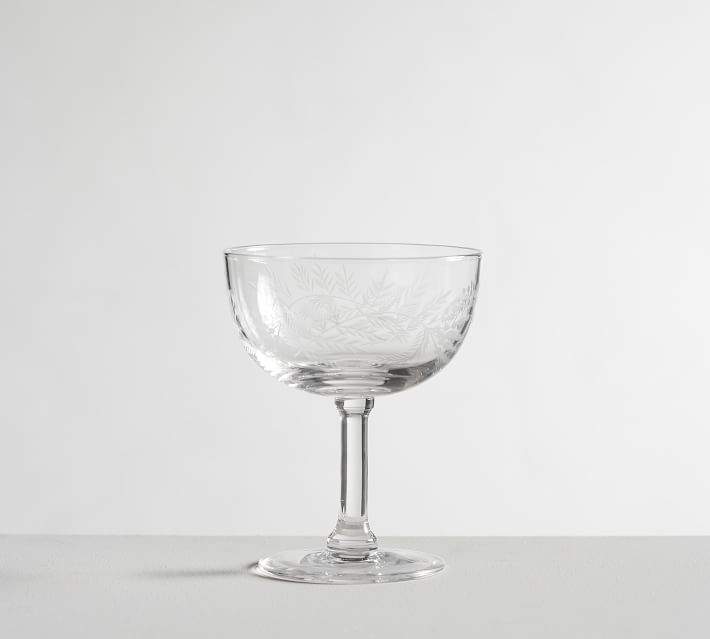 Gabrielle Etched Champagne Coupe