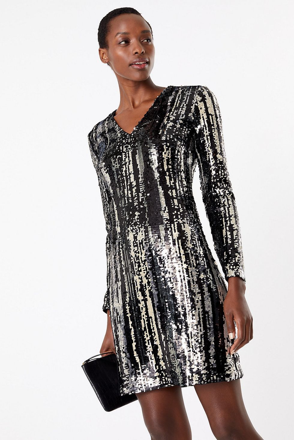 M&S Collection Sparkly Shift Mini Dress 