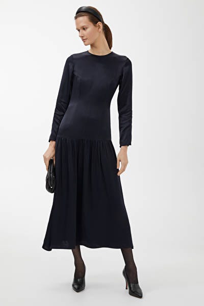 Drop-Waist Satin Dress, £89