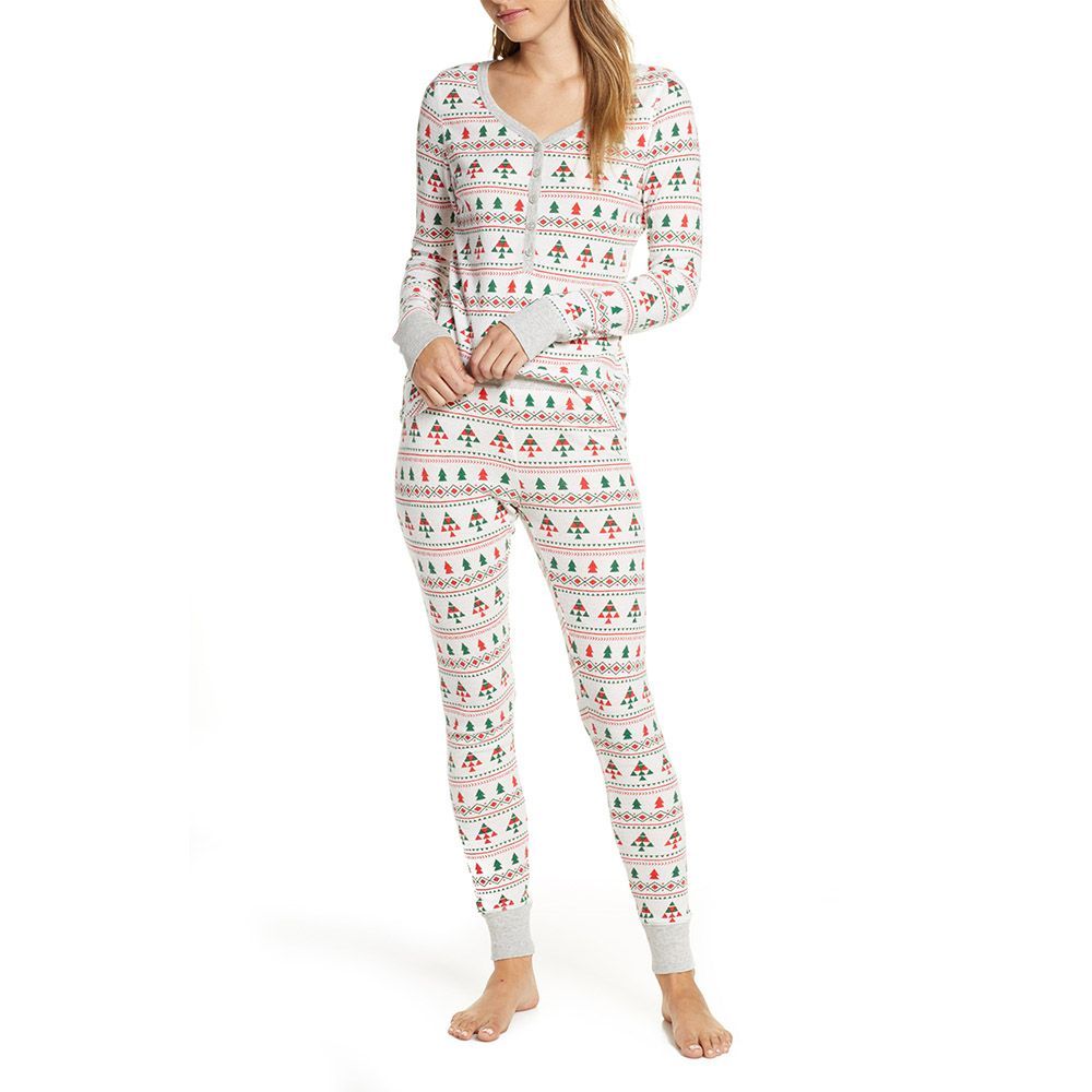 thermal christmas pajamas