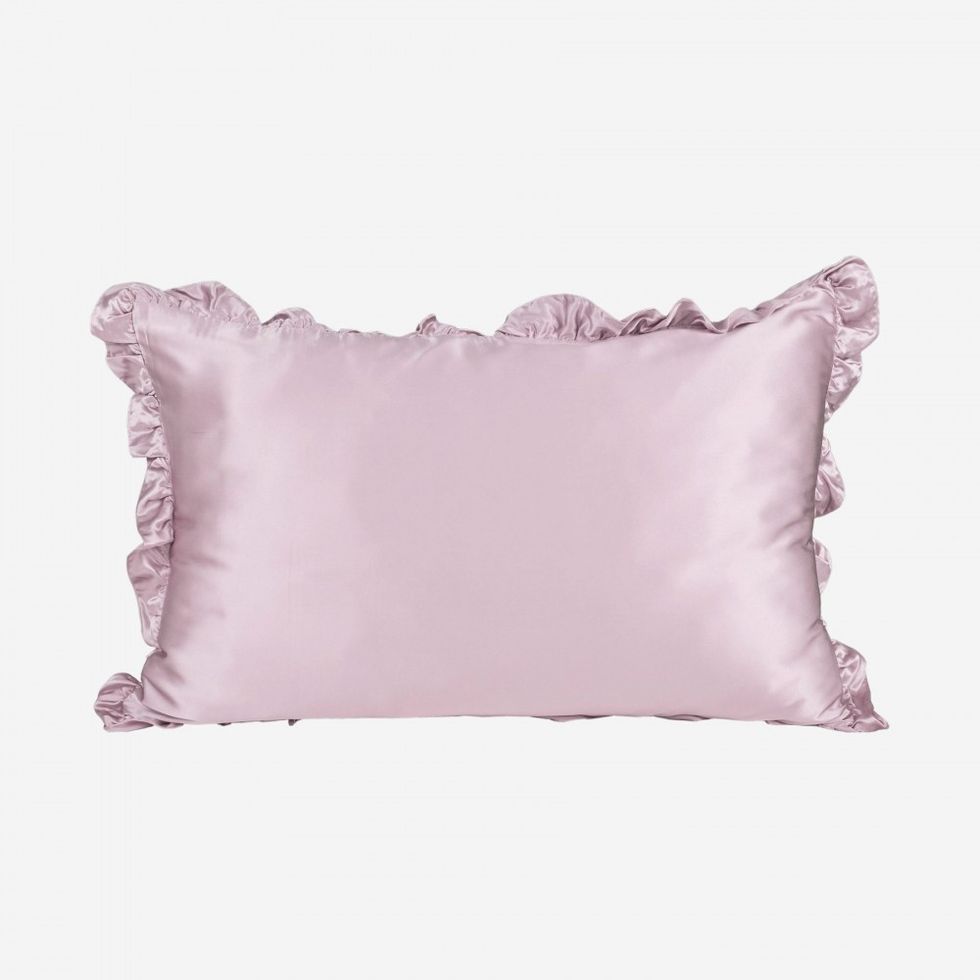 19MM Silk Pillowcase With Ruffle Trim