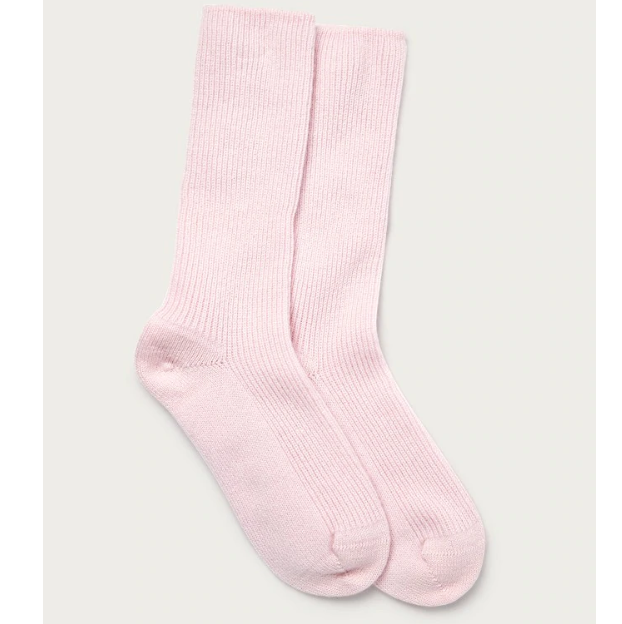 Pink cashmere socks