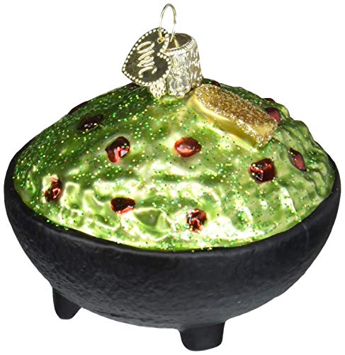 Guacamole Bowl With Chips Glass Ornament