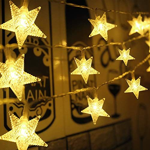Aluan Star 50 LED String Christmas Lights