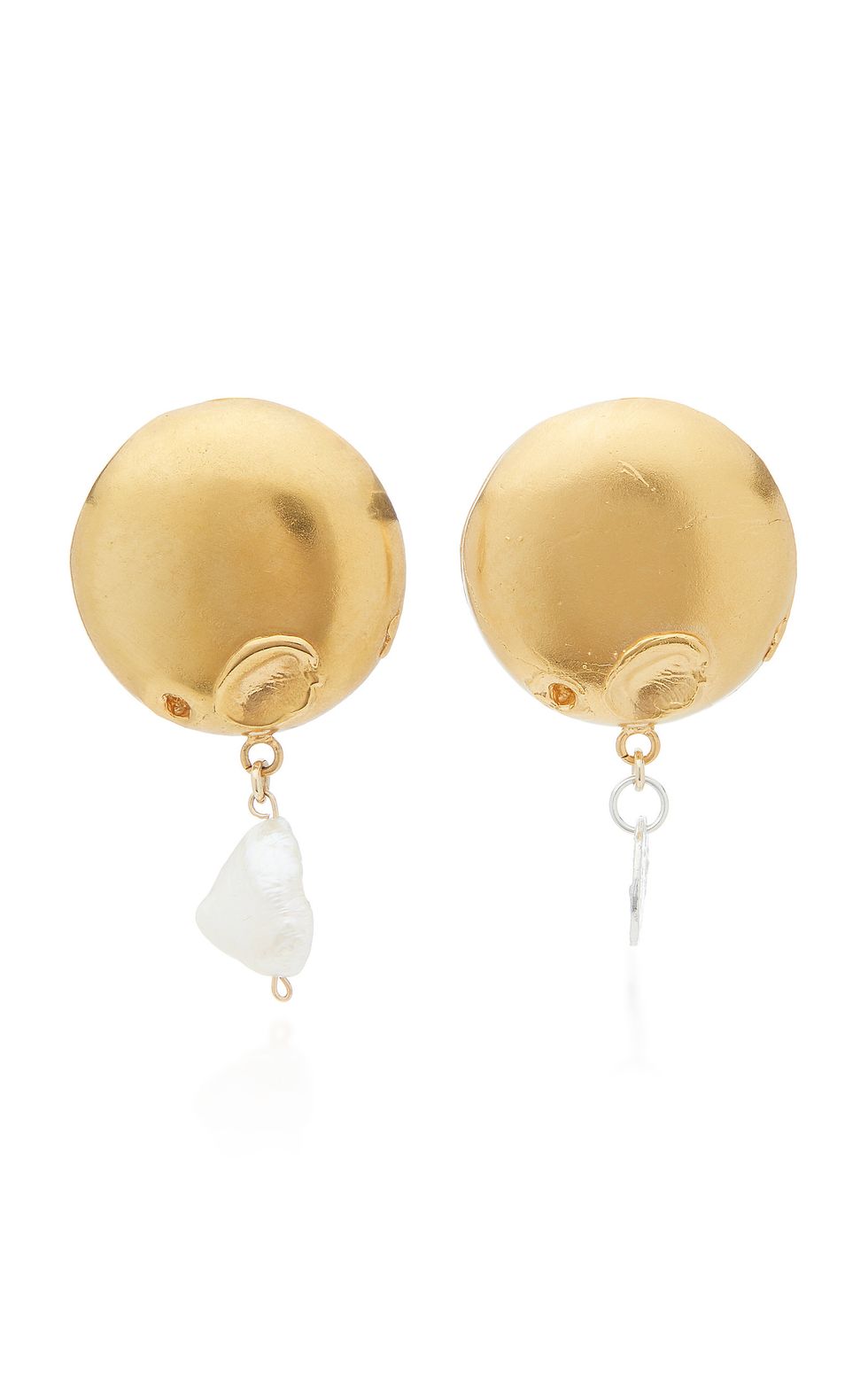 Enigmatic Extrovert 24K Gold-Plated Pearl Earrings 