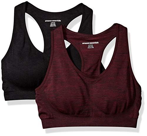 Stay supported during your workouts with Oalka Women's Racerback Sports  Fitness Bras