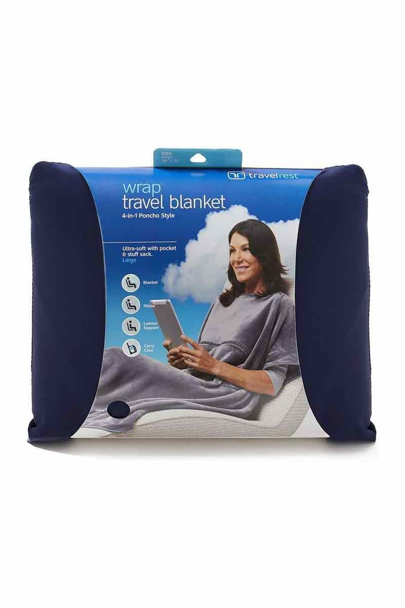 4-in-1 Poncho-Style Travel Blanket 
