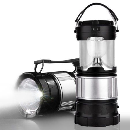 2-in-1 Solar Lantern Rechargeable Flashlight