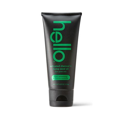 Hello Activated Charcoal + Hemp Fluoride Free Toothpaste