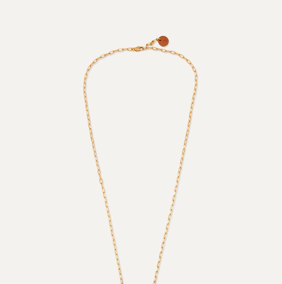 Gold-Plated Citrine Necklace