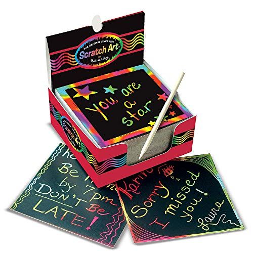 Scratch Art Box of Rainbow Mini Notes 