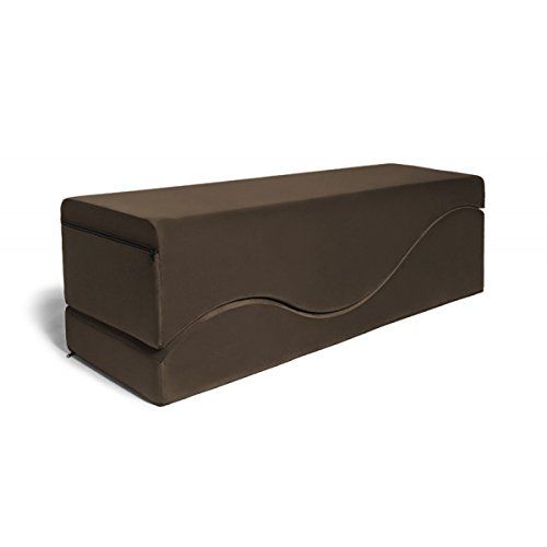 Liberator Equus Wave Convertible Lounge and Bedside Bench, Espresso