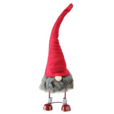 Standing Santa Christmas Gnome Figure with Red Hat