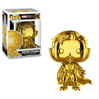 Doctor Strange chrome pop doré.  figurine en vinyle