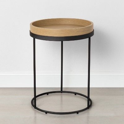 Metal & Wood Accent Table 