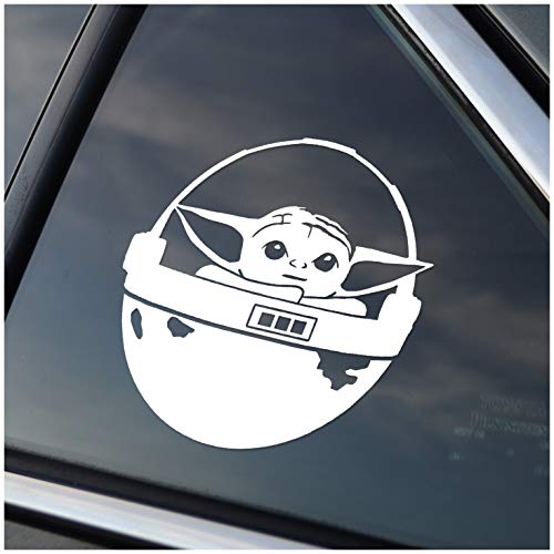 Baby Yoda Style Car Decal