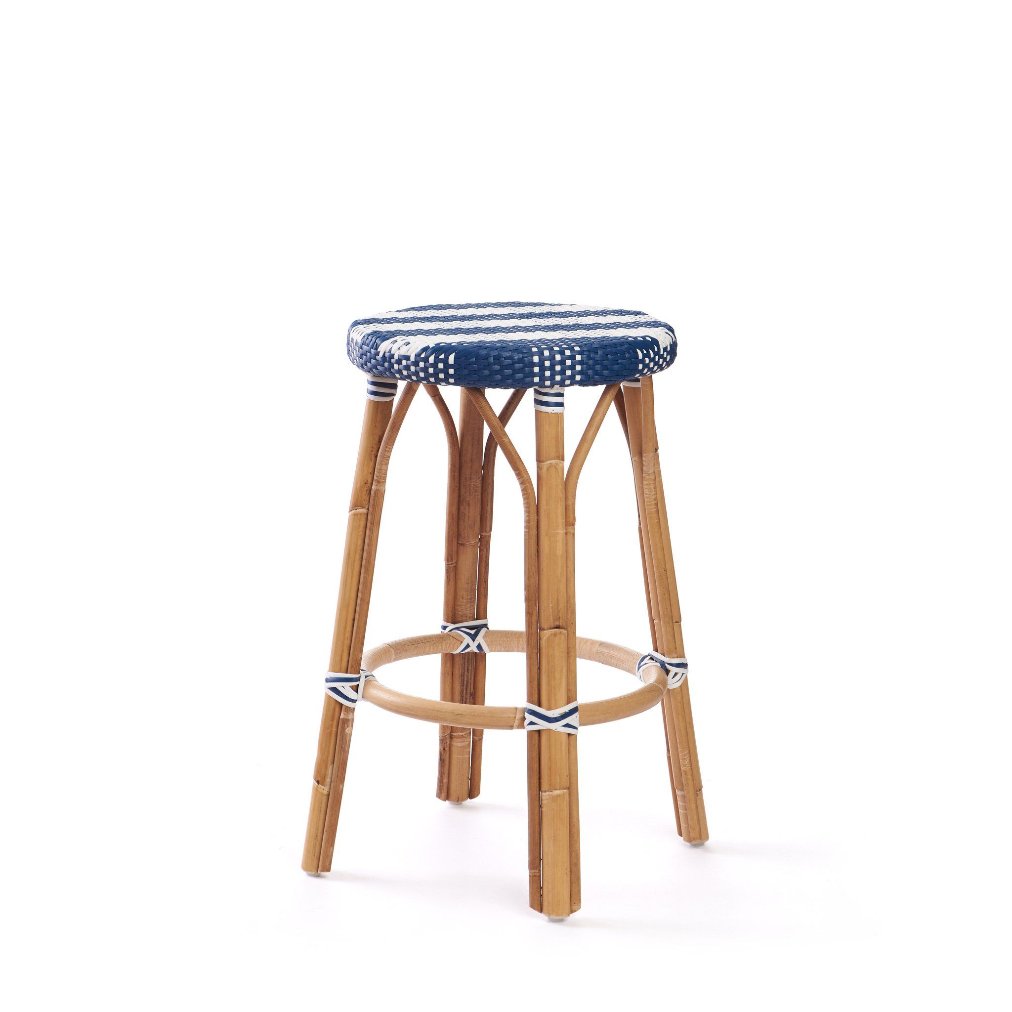 Backless Counter Stool In Navy