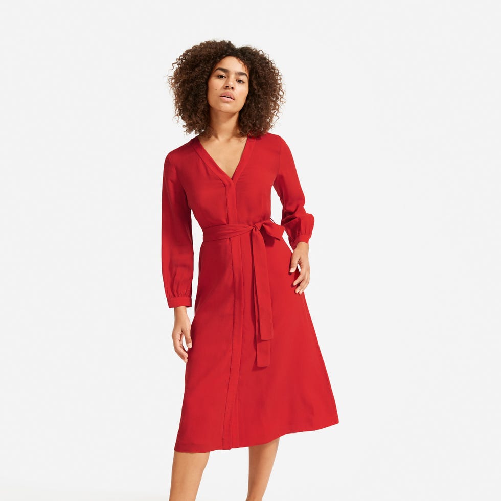 Cupro Blouson Dress, £99