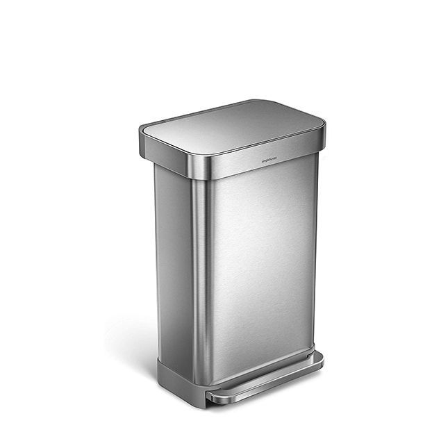 simplehuman Stainless Steel Kitchen Trash Can 